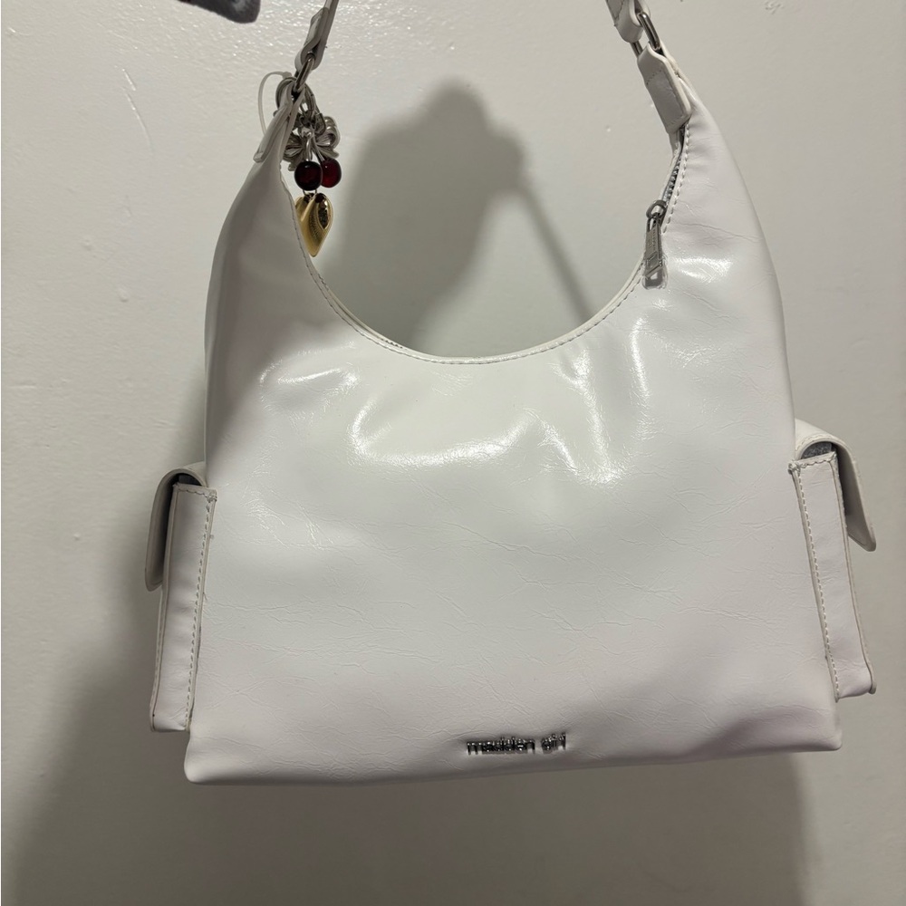 Steve Madden/ Madden Girl White Shoulder Bag